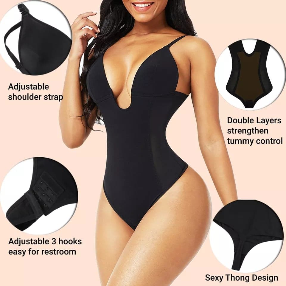 bodysuit for women U Plunge