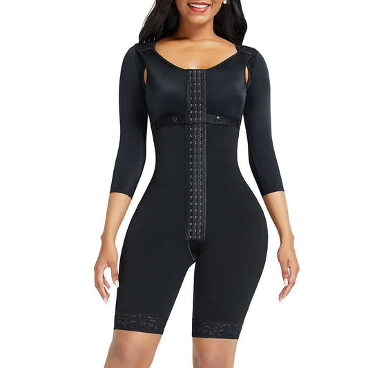 High Compression Post-Surgical Stage 2 body Shaper Thickness Long Sleeve Bodysuit