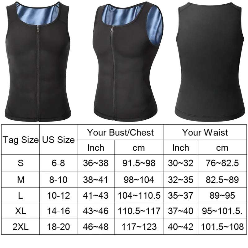 Men Sauna Vest Fat Burner