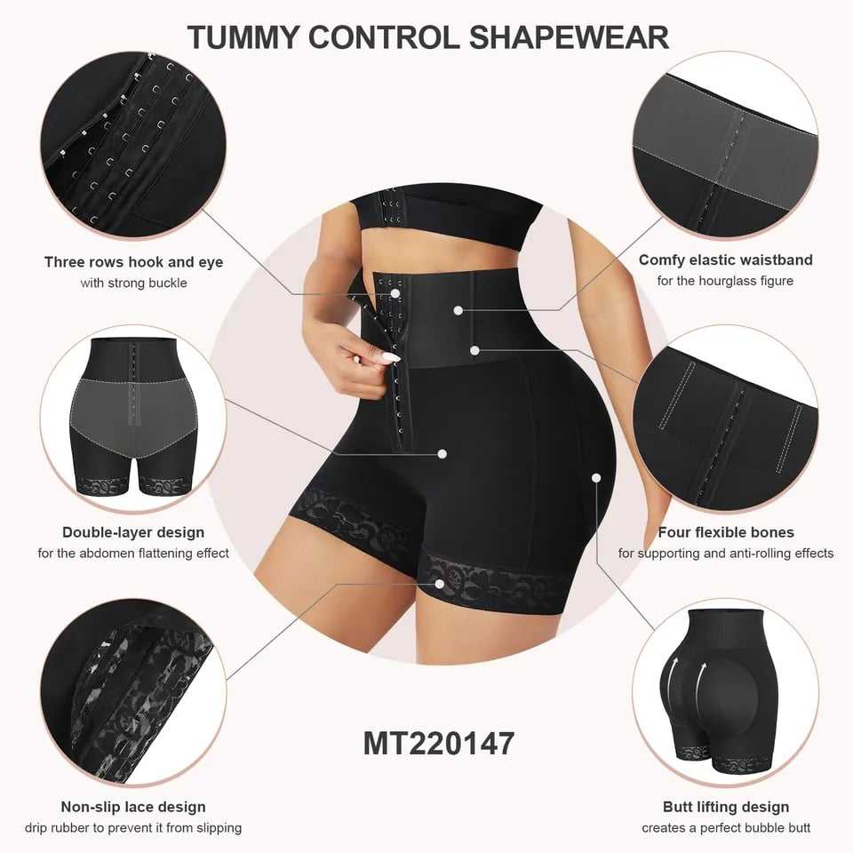 But Lifter Shorts Flat Belly High Waisted